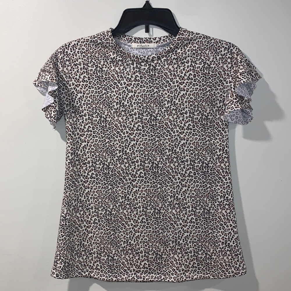 girls leopard print top
